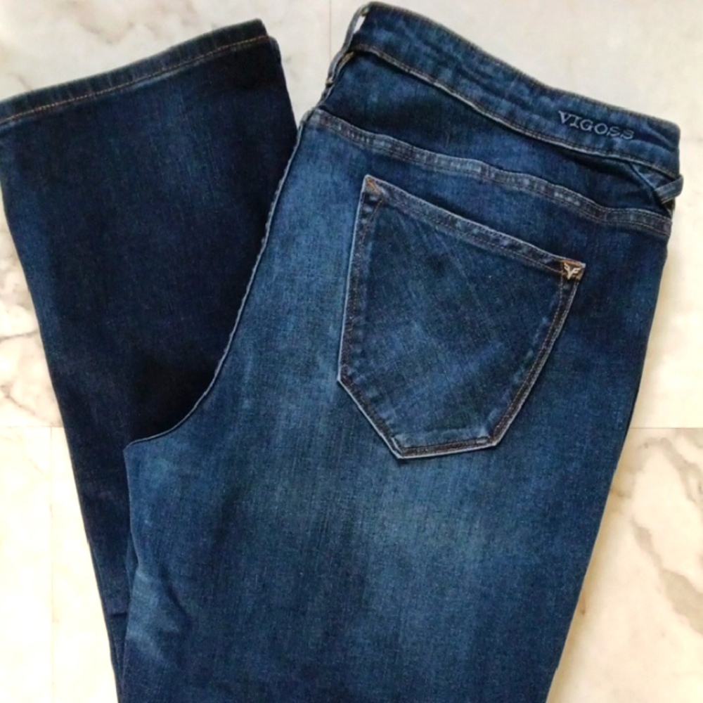 Vigoss Women's Dark Blue Thompson Tomboy Jeans.
